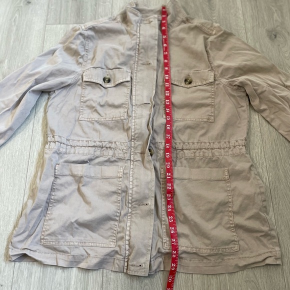 Sonoma • Light Brown Fall Utility Jacket Cinch Waist - Picture 13 of 13